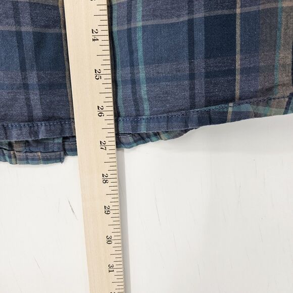 Prana Shirt Mens Small Button Up Short Sleeve Casual Preppy Plaid S - Picture 6 of 10